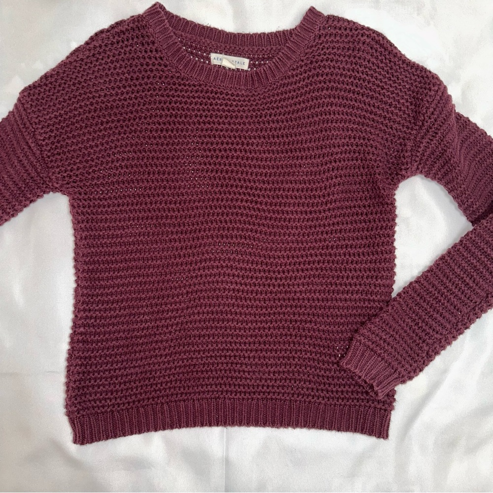 Aeropostale sweater XS maroon‎ / burgundy